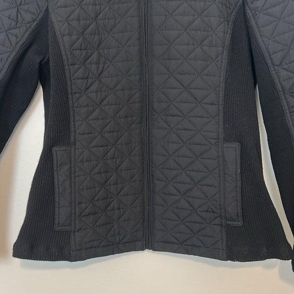 Weatherproof Black Quilted Jacket With Side Stretch, Large - Picture 3 of 12